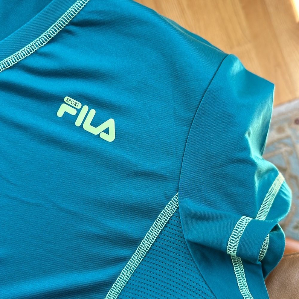 TWO for ONE Fila Sport Brand Activewear Workout Tops. Size LARGE. - Picture 4 of 8